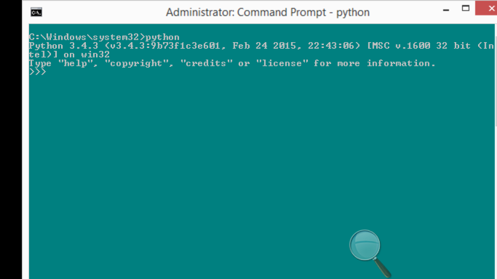 Check Python install in command prompt