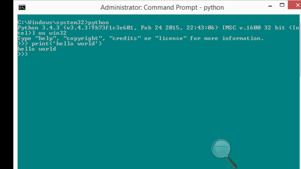 hello world python